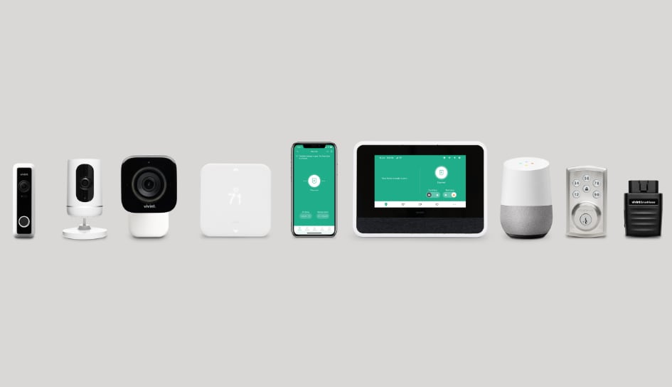 Vivint home security product line in Huntington